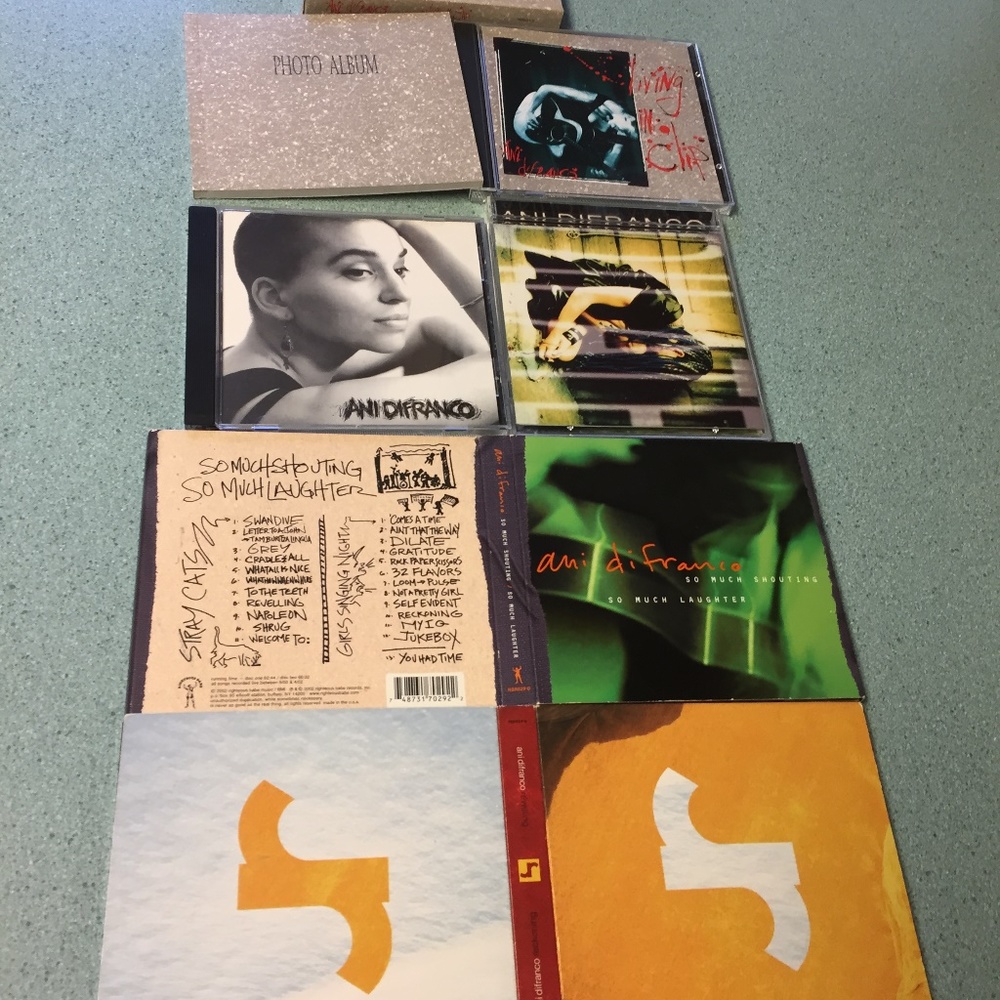 9 ANI DIFRANCO CD'S  1- VIDEO 1990-2002 8 CDS & 1 VIDEO COLLECTION